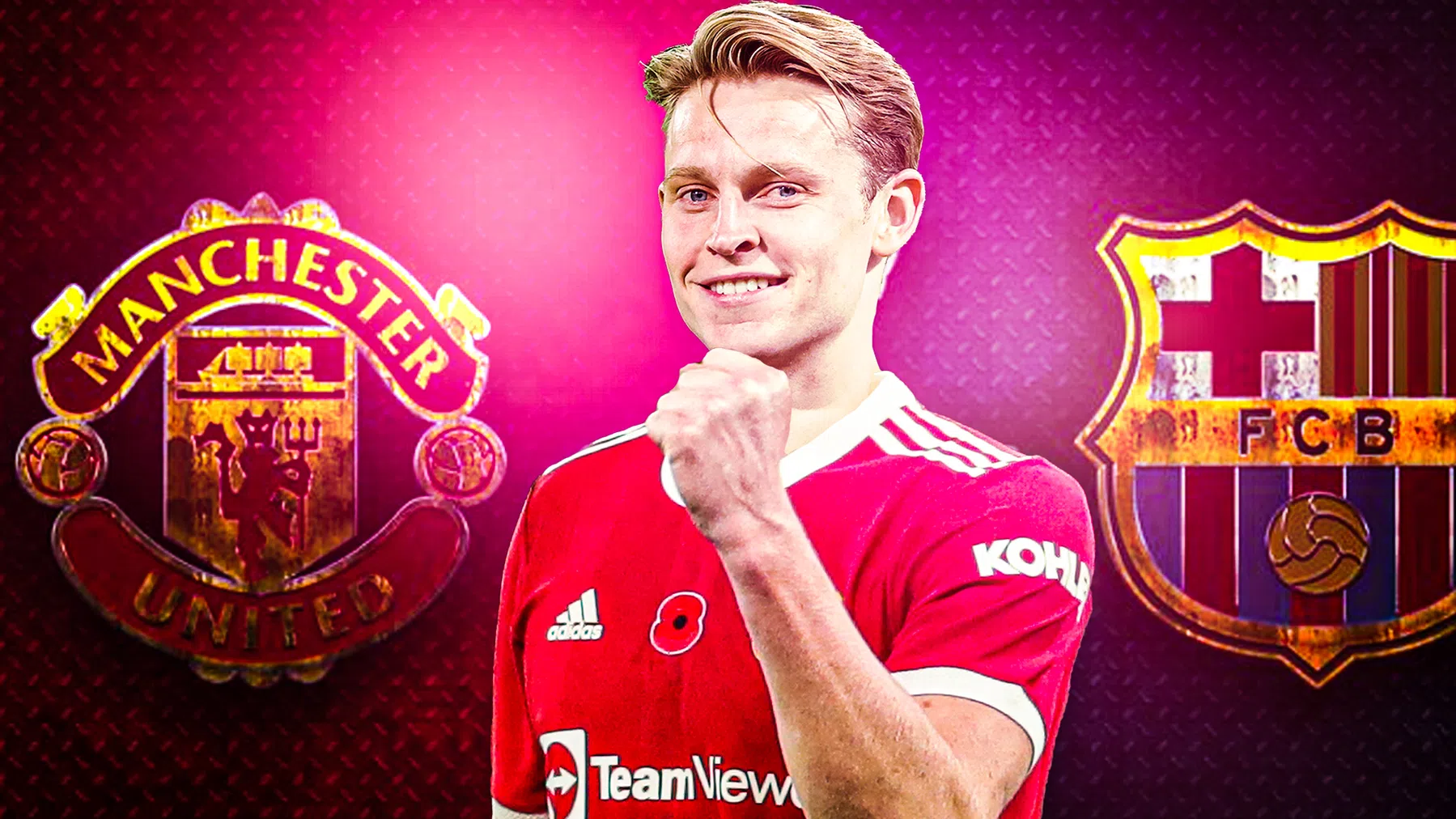'Frenkie de Jong komt bij United terecht in een elftal B-keuzes'