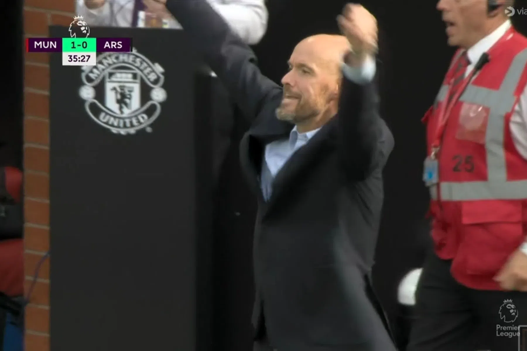 Antony en Rashford beëindigen perfecte reeks Arsenal in Premier League