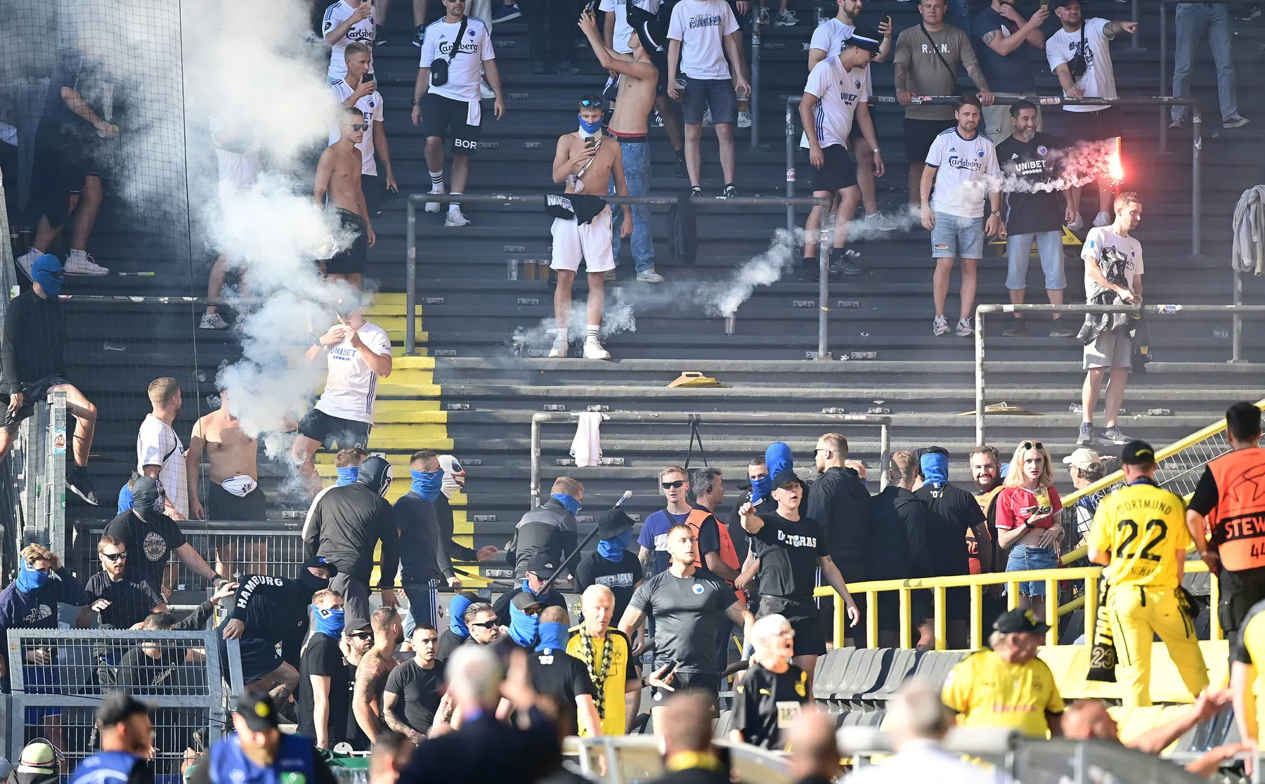 Kopenhagen brengt statement uit na vuurwerkgeweld voor CL-clash in Dortmund