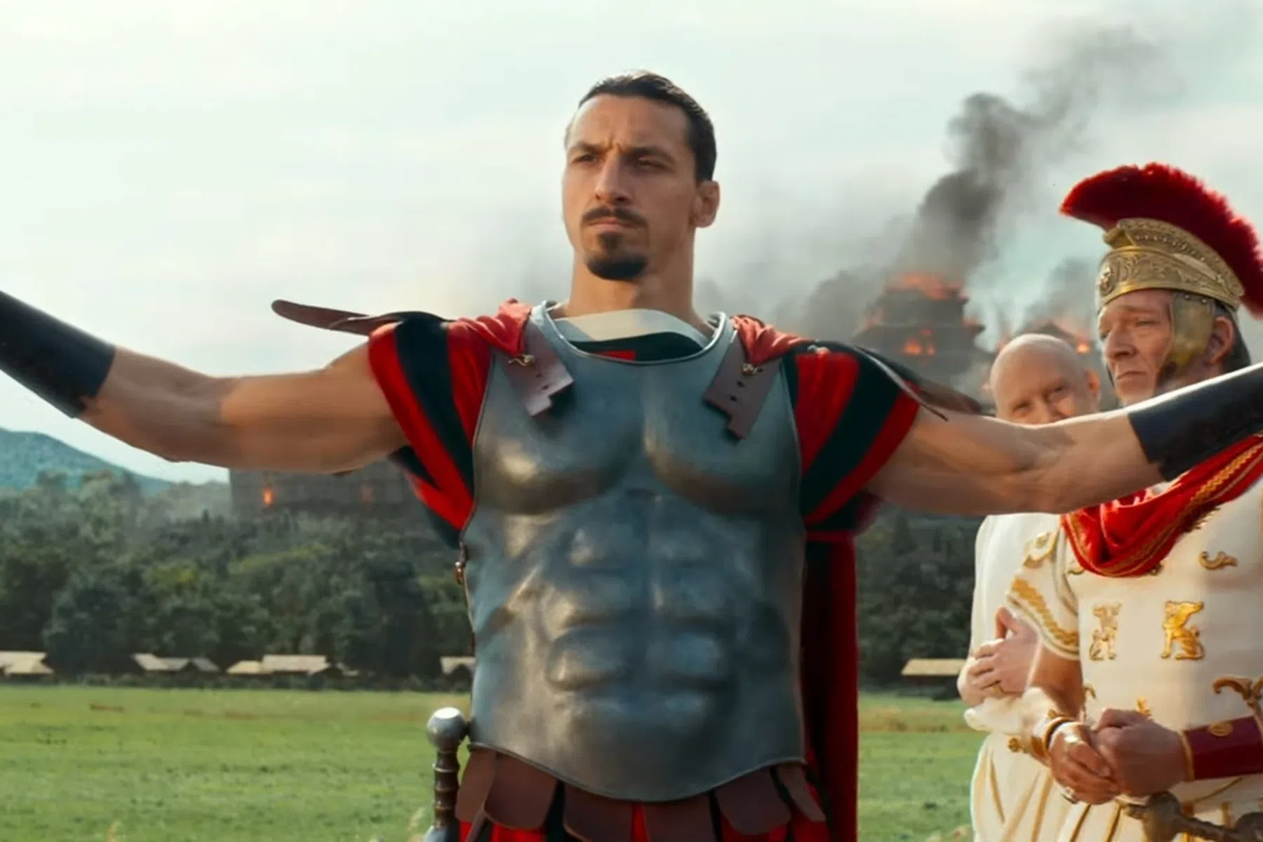 Eerste beelden van Zlatan als Romein in Asterix & Obelix-film