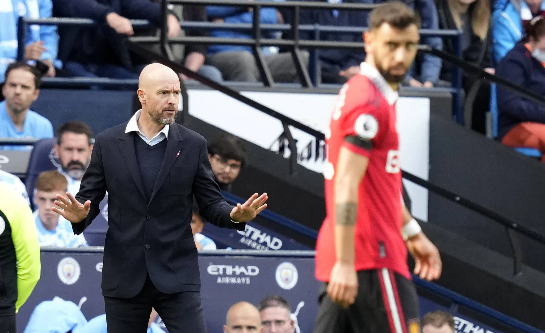 Ten Hag bedankt 'Pep' voor wijze les en gaat weer in op rol 'gelukkige' Ronaldo