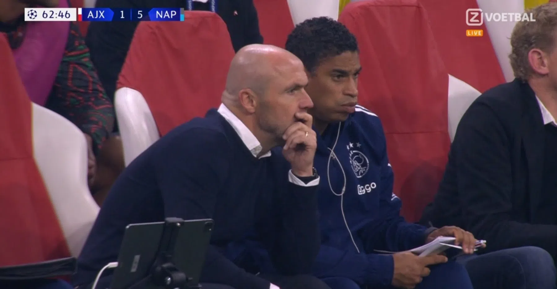 Drie dingen die helemaal fout gingen voor Ajax tegen Napoli