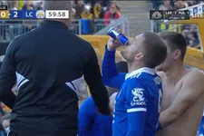 Thumbnail for article: Onnavolgbare Vardy baart opzien met opvallend drankje voor treffer