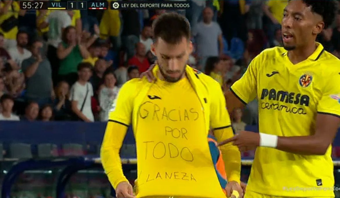 Speciaal eerbetoon Villarreal na doelpunt eindigt met twee rode kaarten
