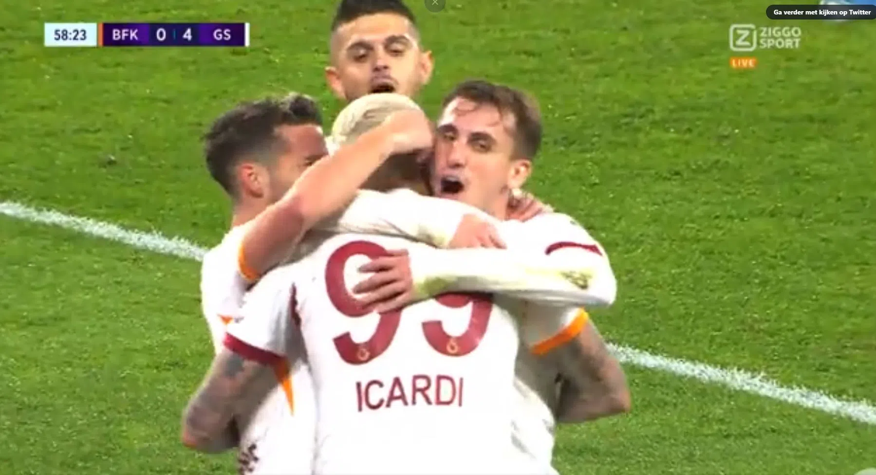Galatasaray blijft met monsterzege één goal verwijderd van record
