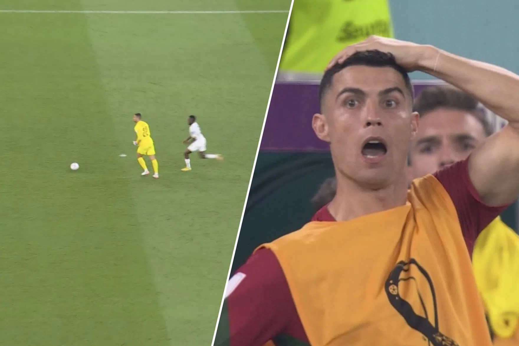 Ronaldo kan het niet geloven: Portugal ontsnapt aan blunder van het WK
