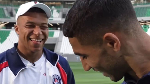 Boezemvrienden Mbappé en Hakimi zagen clash al aankomen