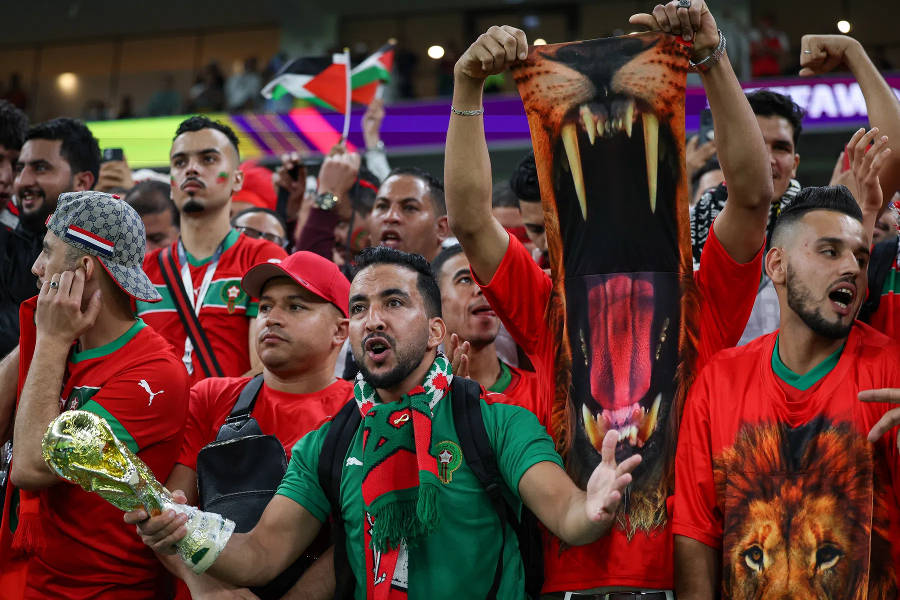 'Gigantische meerderheid van Marokkaanse fans in Al Bayt Stadium'