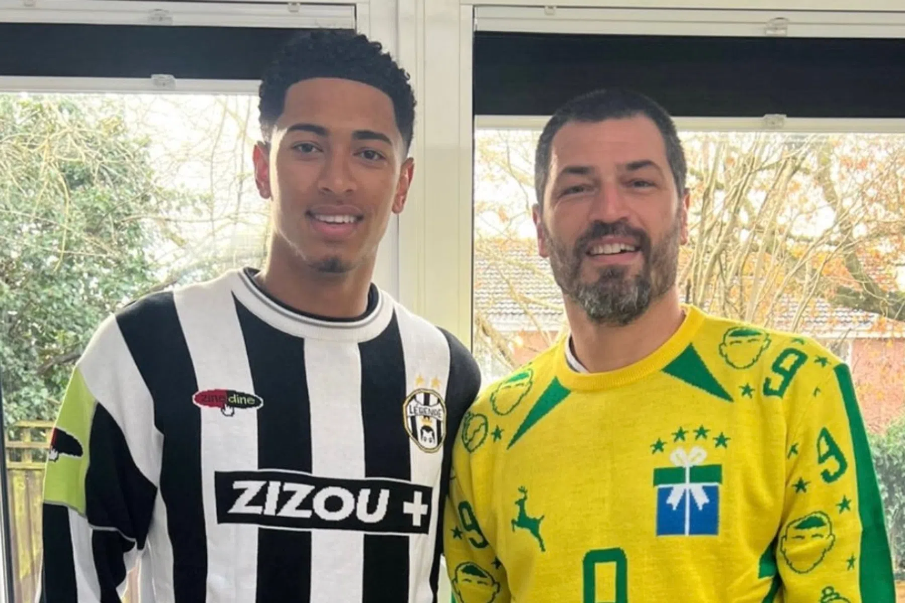 Bellingham steelt de show met speciale Zidane-kersttrui