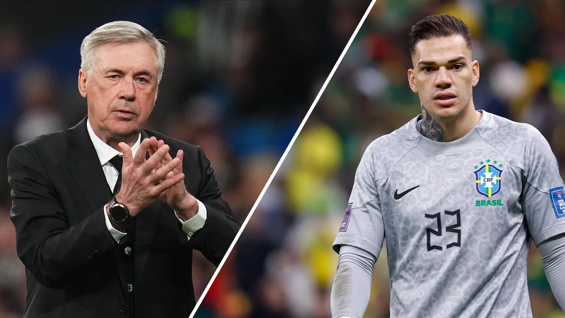 Ederson: 'Real Madrid verslaan om Ancelotti naar Brazilië te halen'