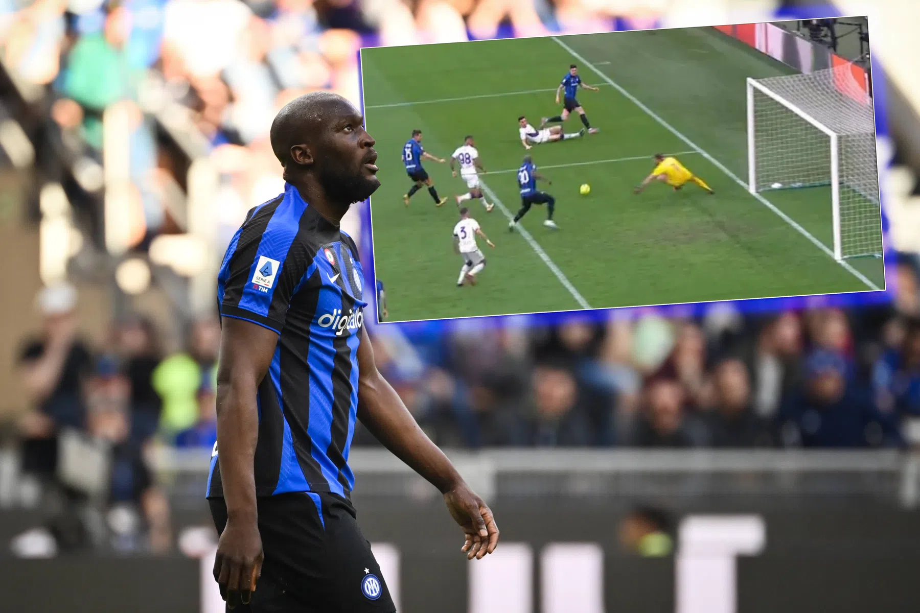 Ongekende misser Lukaku bij duur puntenverlies Internazionale