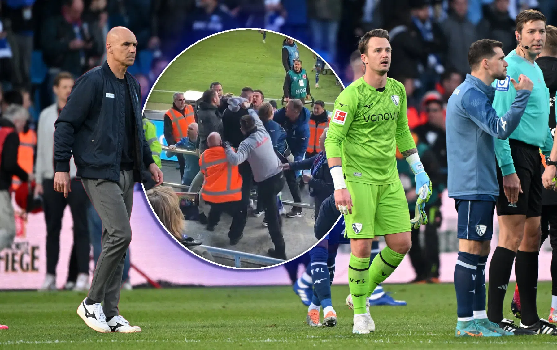 Letsch ziet situatie tussen doelman en eigen fans escaleren bij Bochum