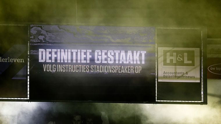 Geen publiek bij restant gestaakte Brabantse derby