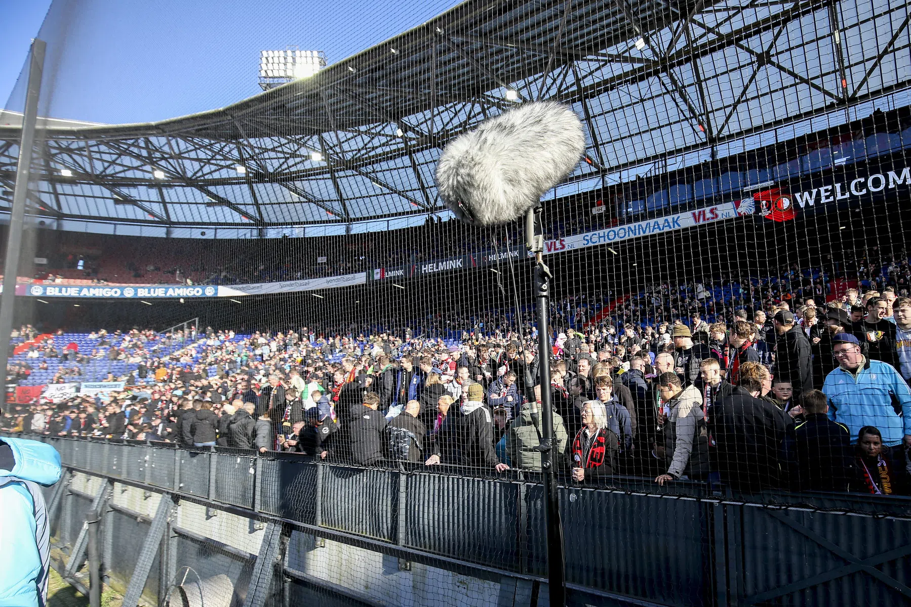 Bij bekerfinale in De Kuip alleen netten achter de doelen