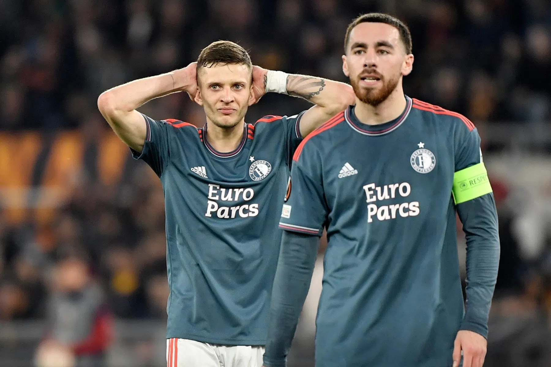 AS Roma deelt in verlenging knock-out uit aan moegestreden Feyenoord