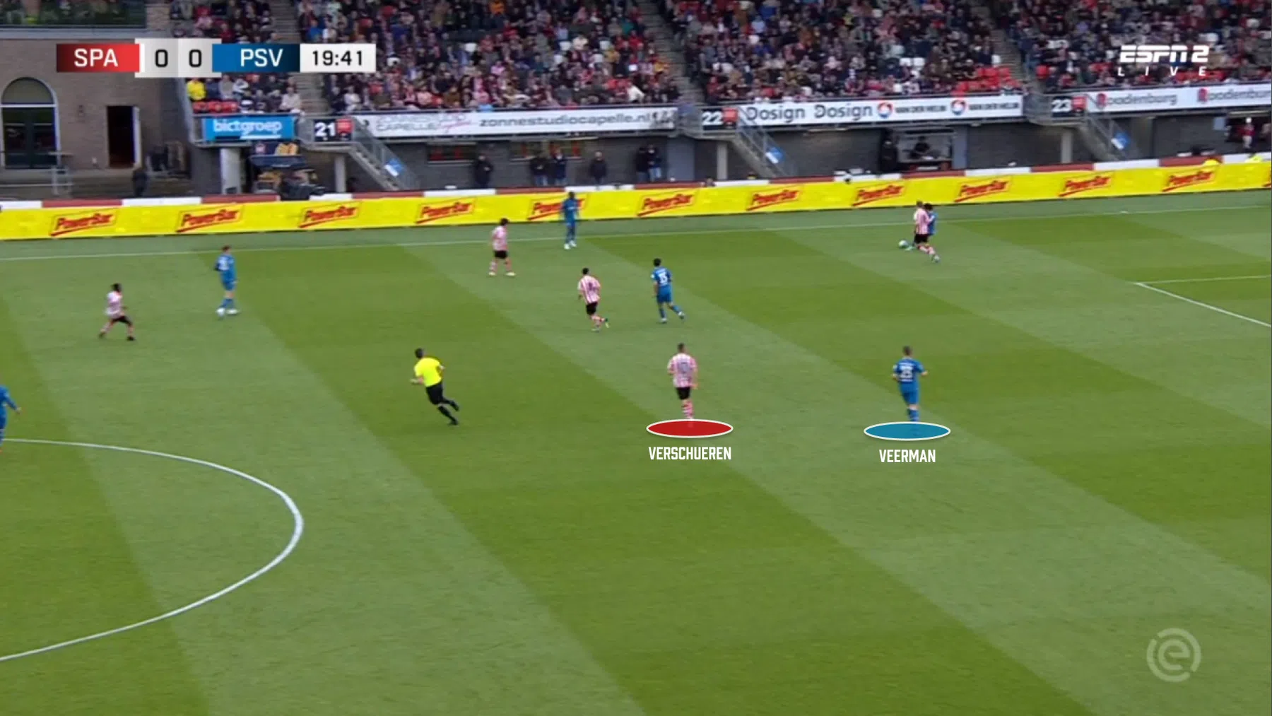 Zonder Joey Veerman geen positiespel bij PSV