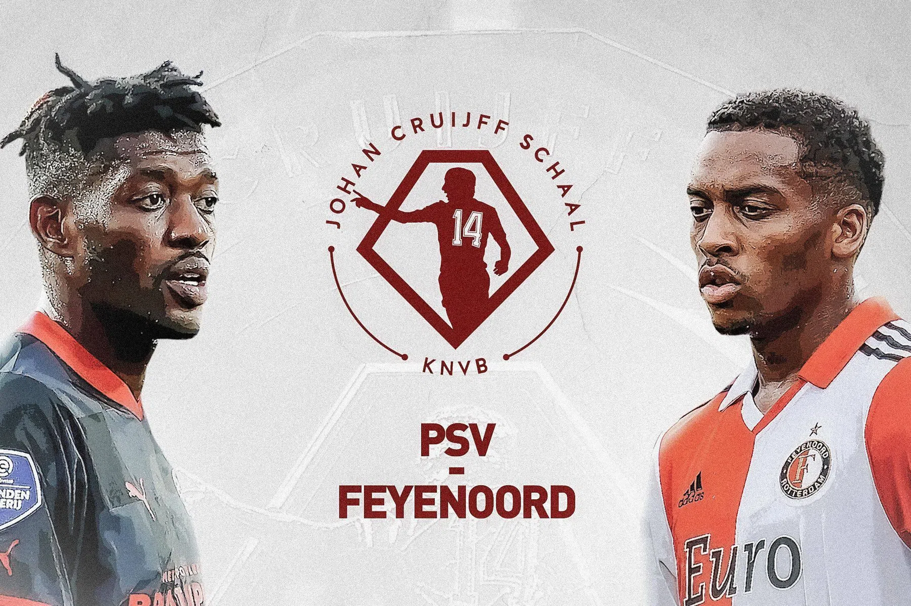 Feyenoord en PSV strijden in augustus om Johan Cruijff Schaal
