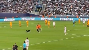 Jong Oranje opgeschrikt door vreemde veldbetreder: hond sprint voorbij