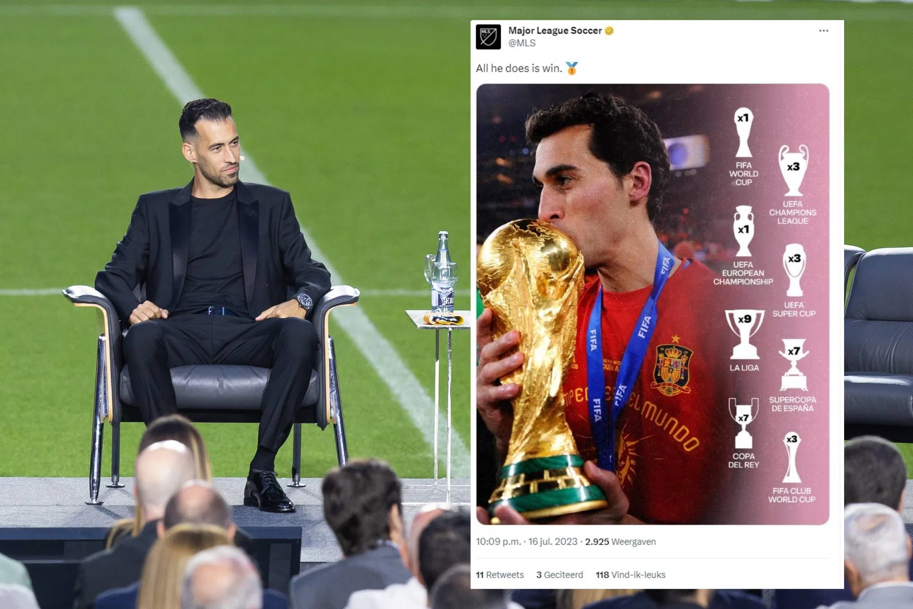MLS blundert: dit is Arbeloa, niet Busquets
