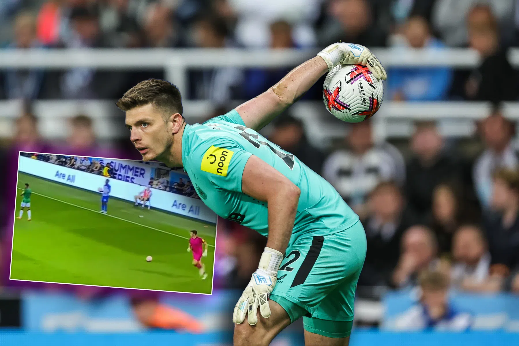 Newcastle-doelman Pope wekt irritatie met 'Bijlowtje'