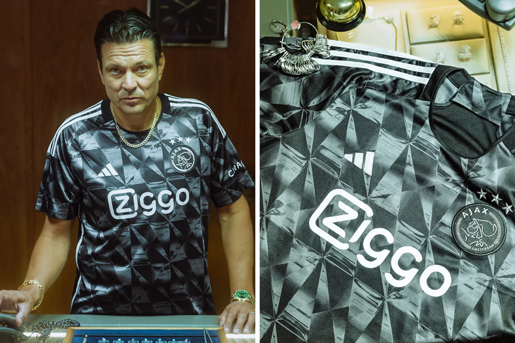 Litmanen duikt op bij presentatie nieuw Ajax-shirt