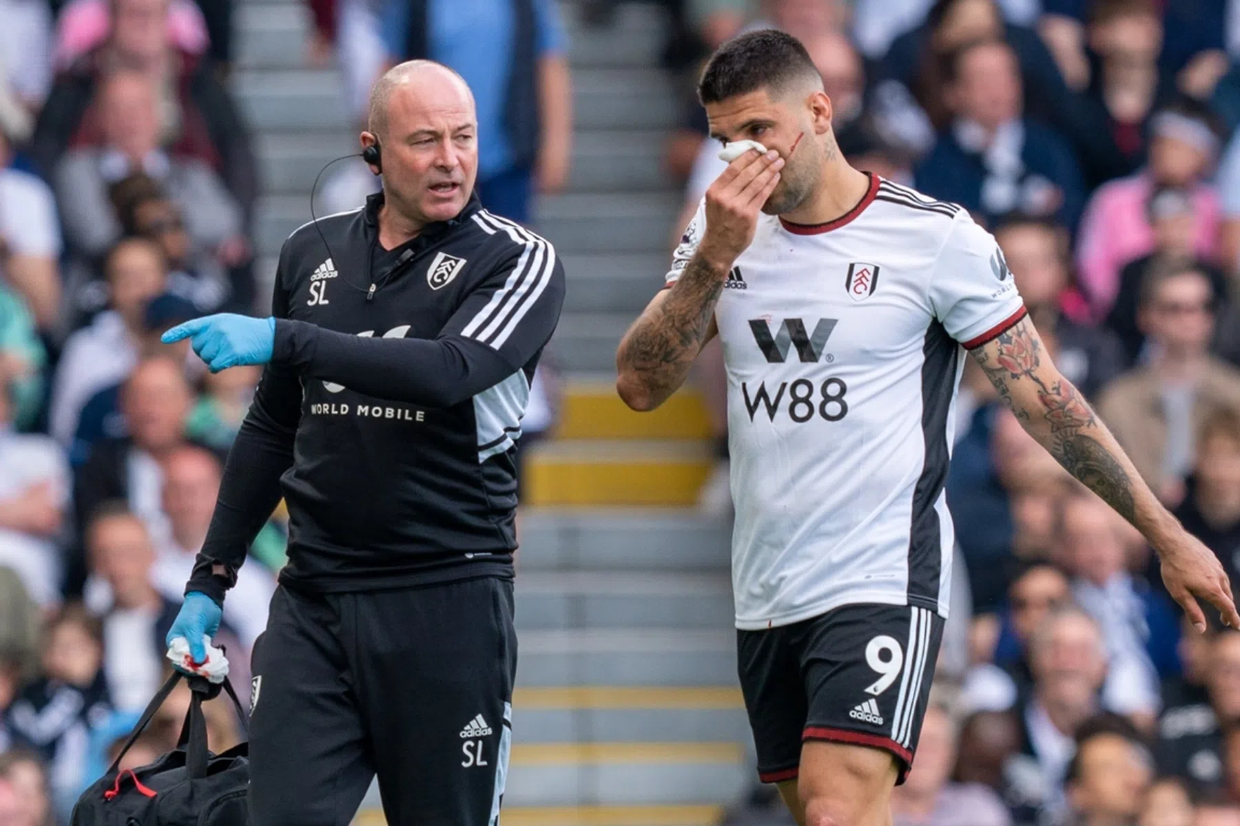 Uitgekotste Mitrovic is terug bij Fulham, maar wordt nog niet warm ontvangen
