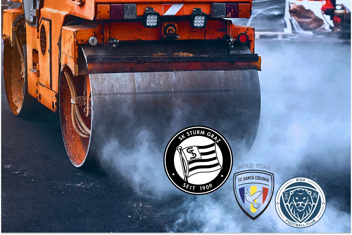 De oranje coëfficiënten-stoomwals dendert door, recht op Sturm Graz af