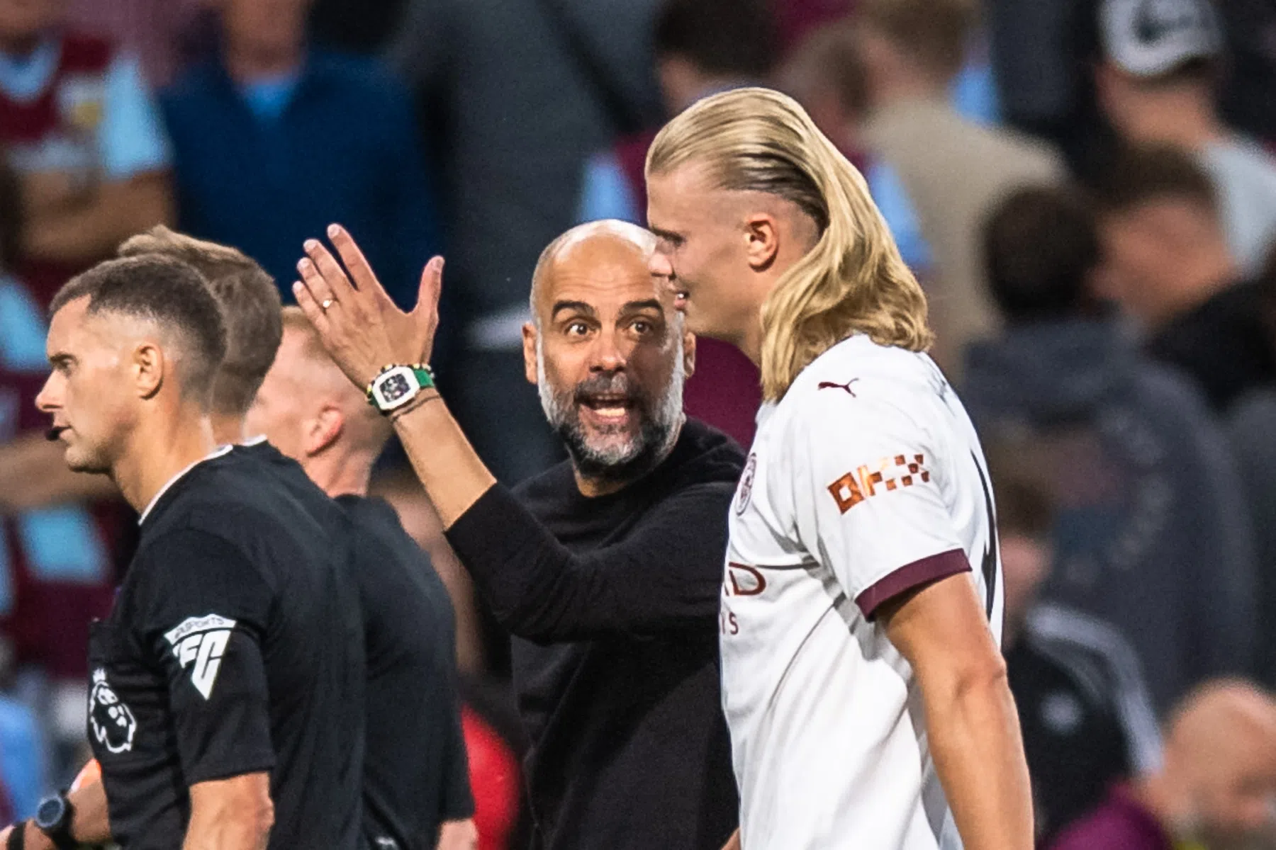 Guardiola legt uit waarom hij Haaland driftig de les las