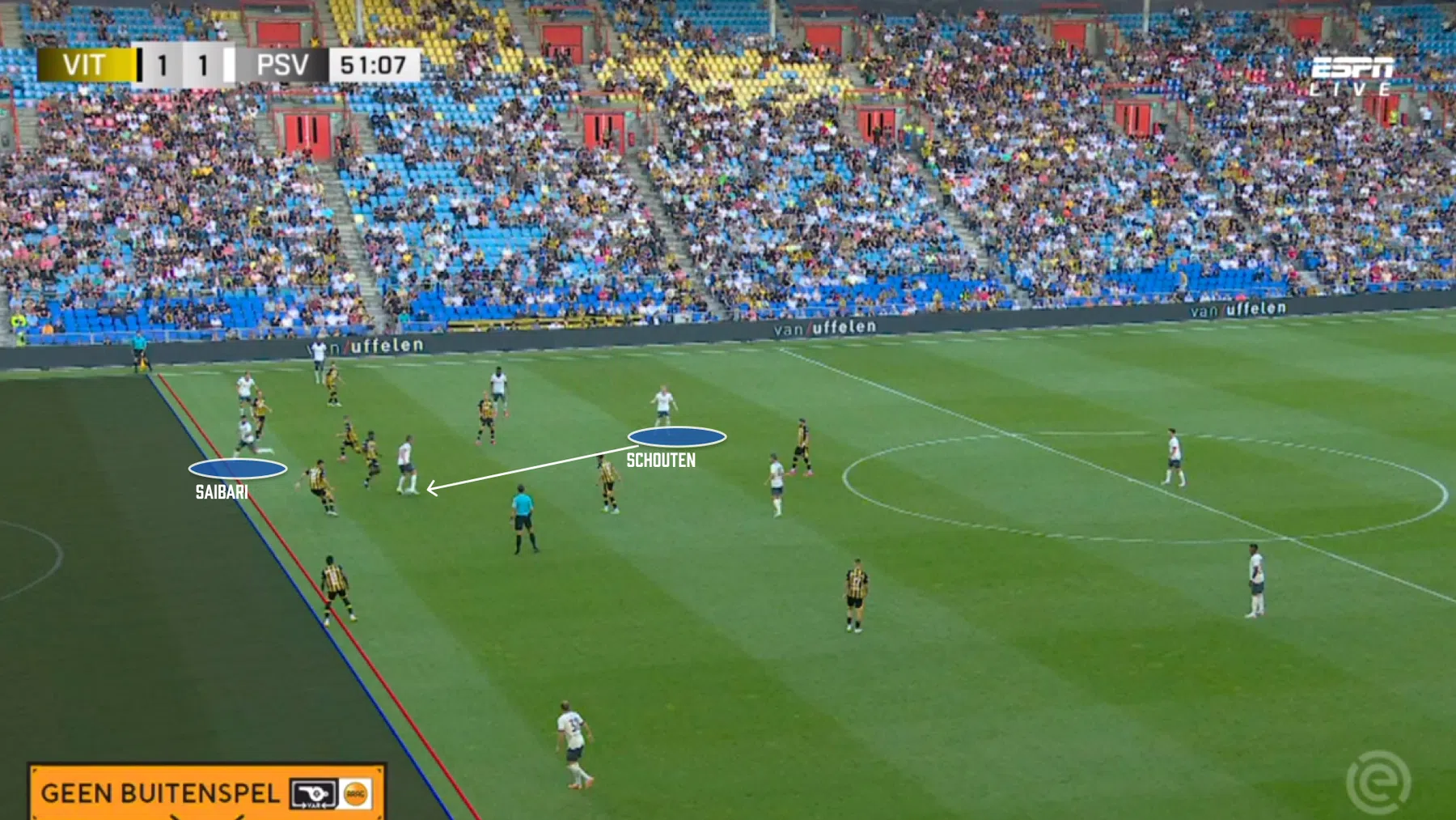 Dit veranderde PSV in de rust tegen Vitesse