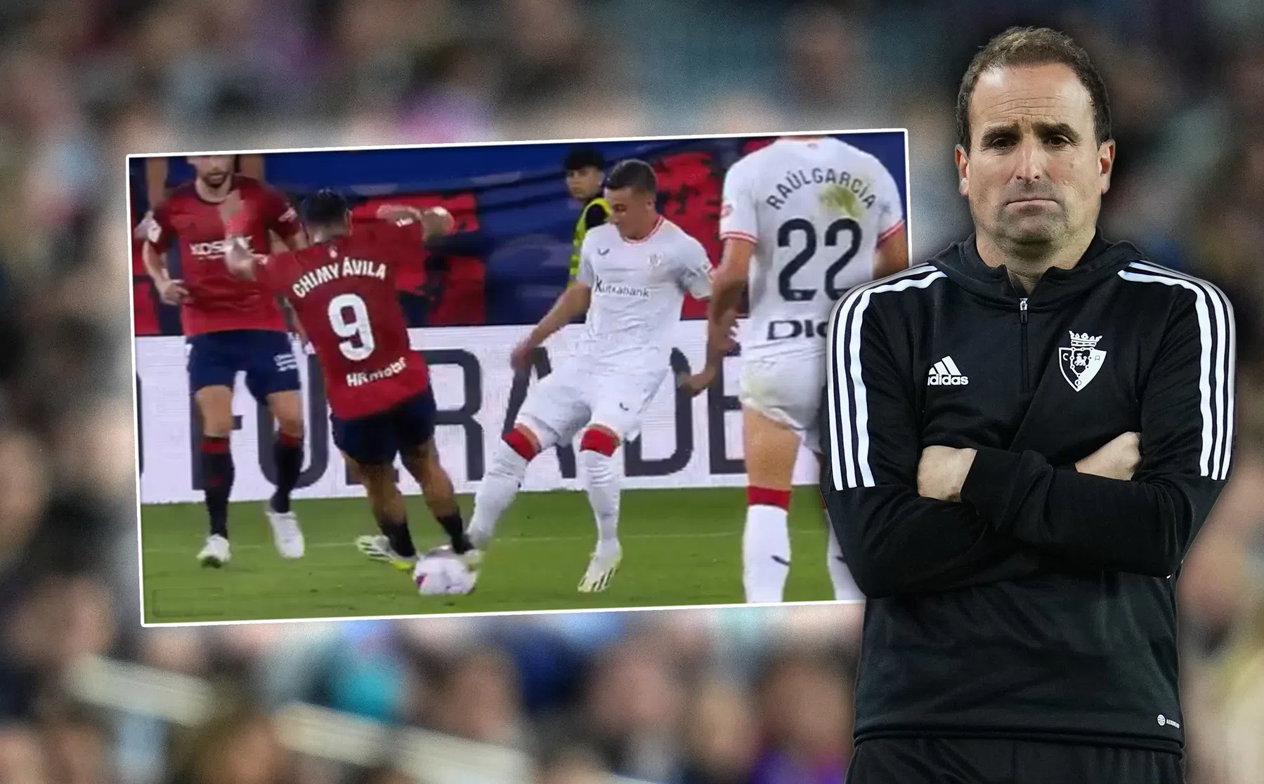 Osasuna-trainer verontschuldigt zich voor harde tackle van zijn speler