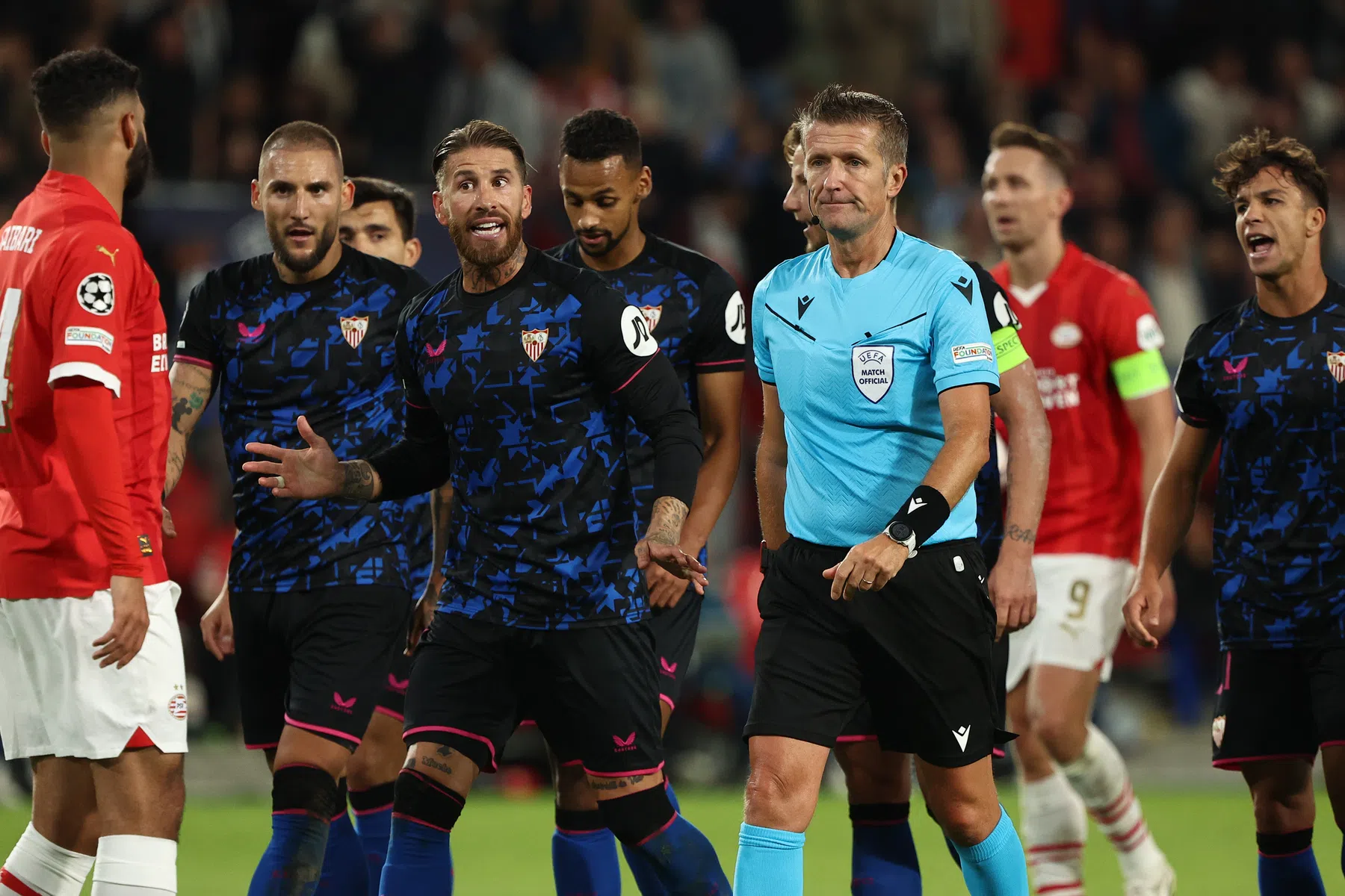 Ramos hekelt arbitrage na gelijkspel tegen PSV: 'Hebben moeten lijden'