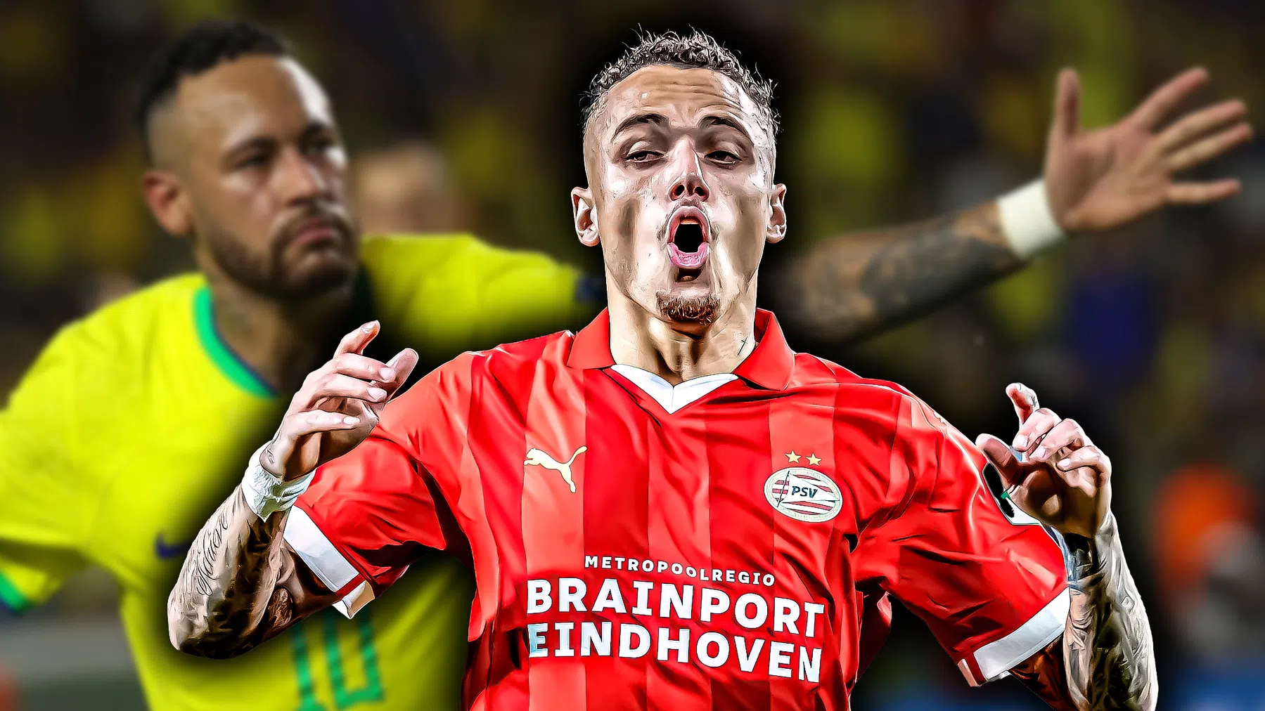 Noa Lang evenaart Neymar: 'Maar hier moet hij aan werken'