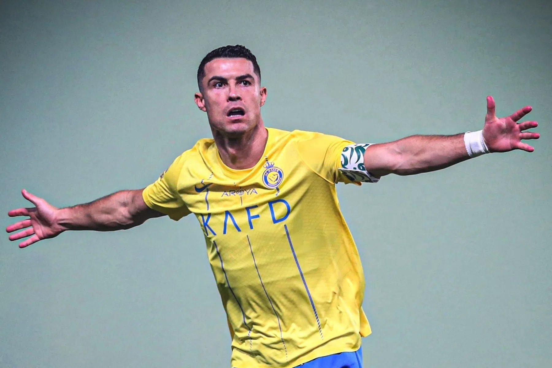 Oude tijden herleven: Ronaldo scoort met vrije trap en blijft één op één lopen