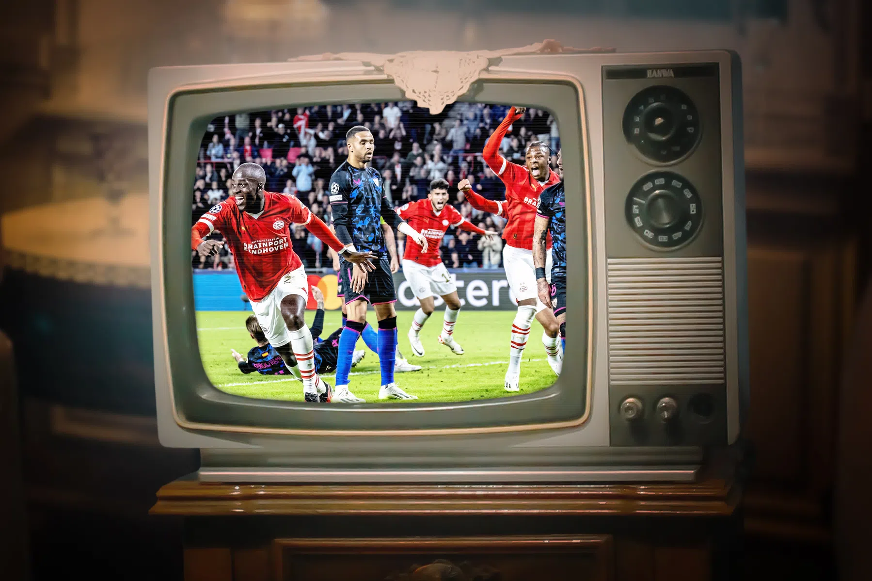 Voetbal op tv: op deze zender wordt Sevilla tegen PSV uitgezonden