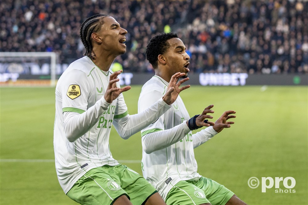 Stengs en Feyenoord denken voorlopig niet aan titel: 'Tien punten is heel veel' 