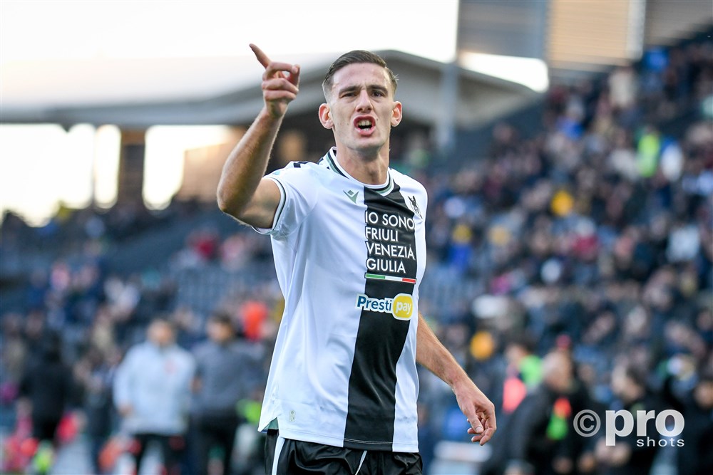 Knappe kopgoal Lucca niet genoeg voor driepunter Udinese