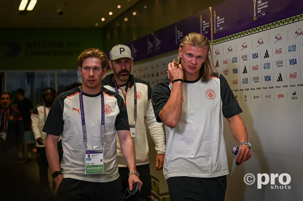 Guardiola heeft weer geen goed nieuws over Haaland en De Bruyne