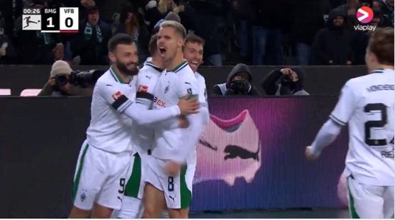 Snelste Bundesliga-goal van het seizoen valt in Mönchengladbach