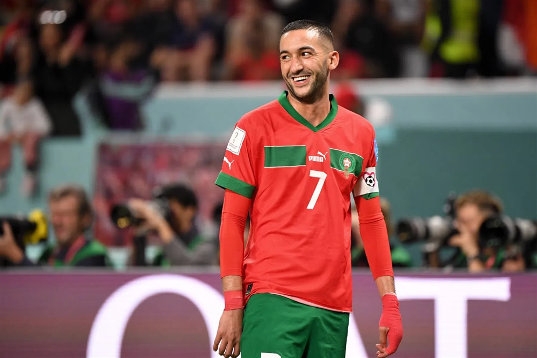 Ziyech schiet Marokko naar groepswinst, Zuid-Afrika volgende opponent