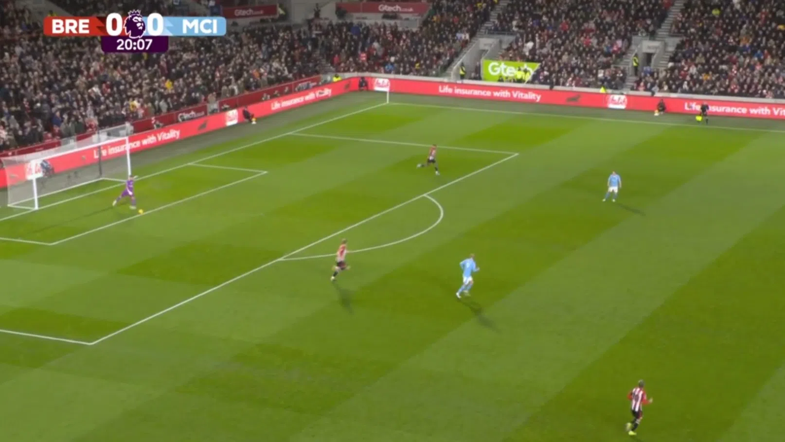Flekken speelt ijzersterke eerste helft tegen Man City met assist en saves