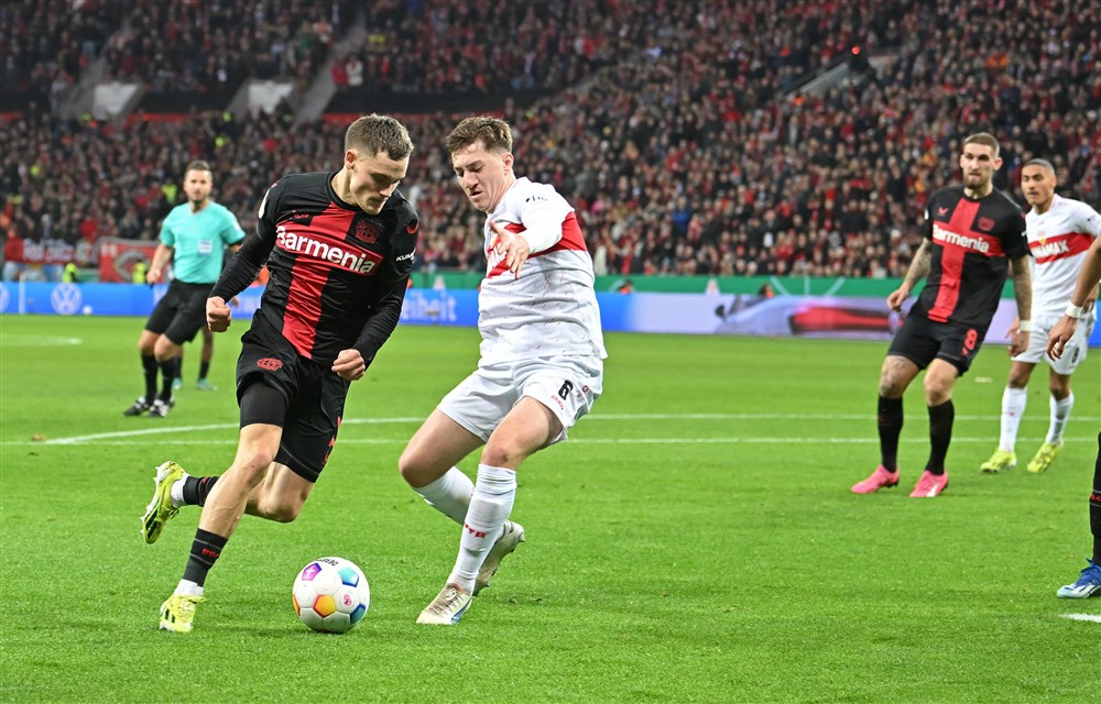 Leverkusen wint spektakelstuk en is nu favoriet in de DFB-Pokal