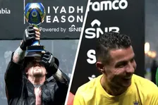 Thumbnail for article: WWE-legende tilt beker de lucht in, Ronaldo kan zijn lach niet inhouden
