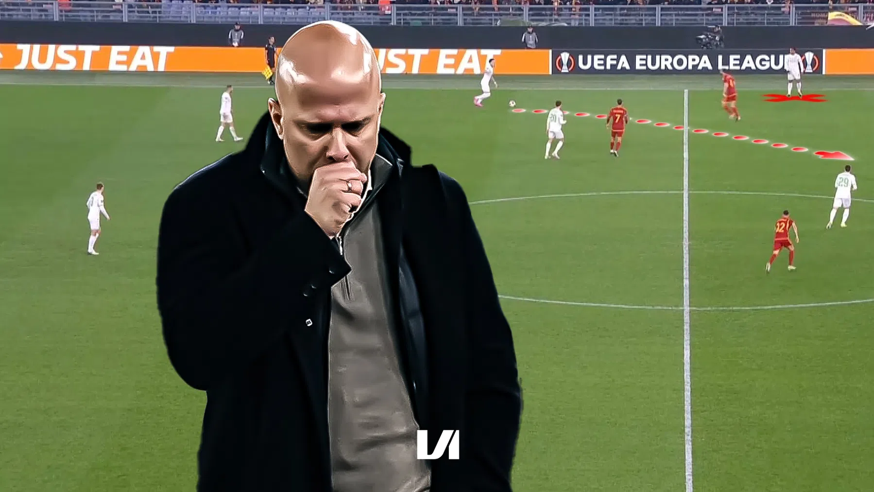 Video-analyse: zo ontregelde De Rossi de opbouw van Feyenoord