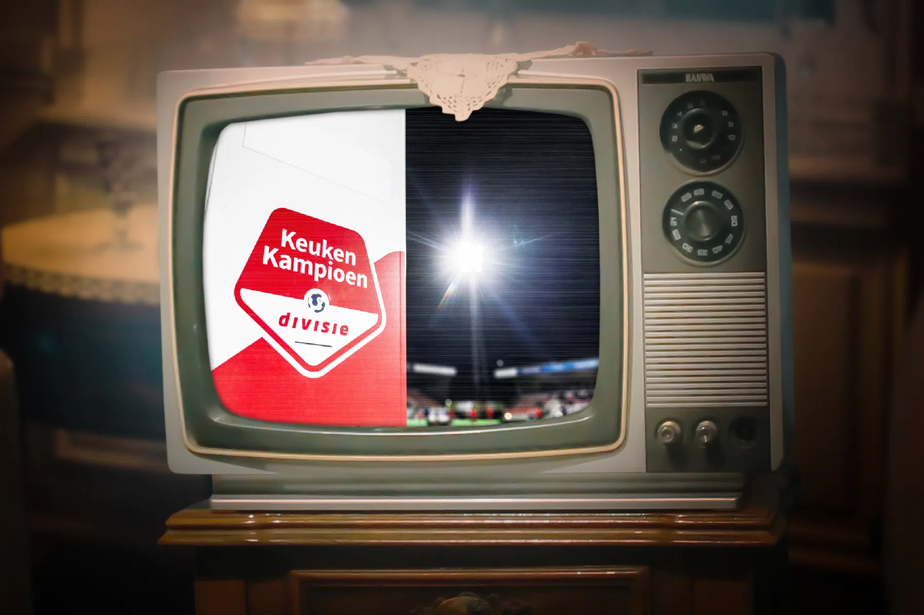 Voetbal op tv: op deze zender zie je de KKD-actie