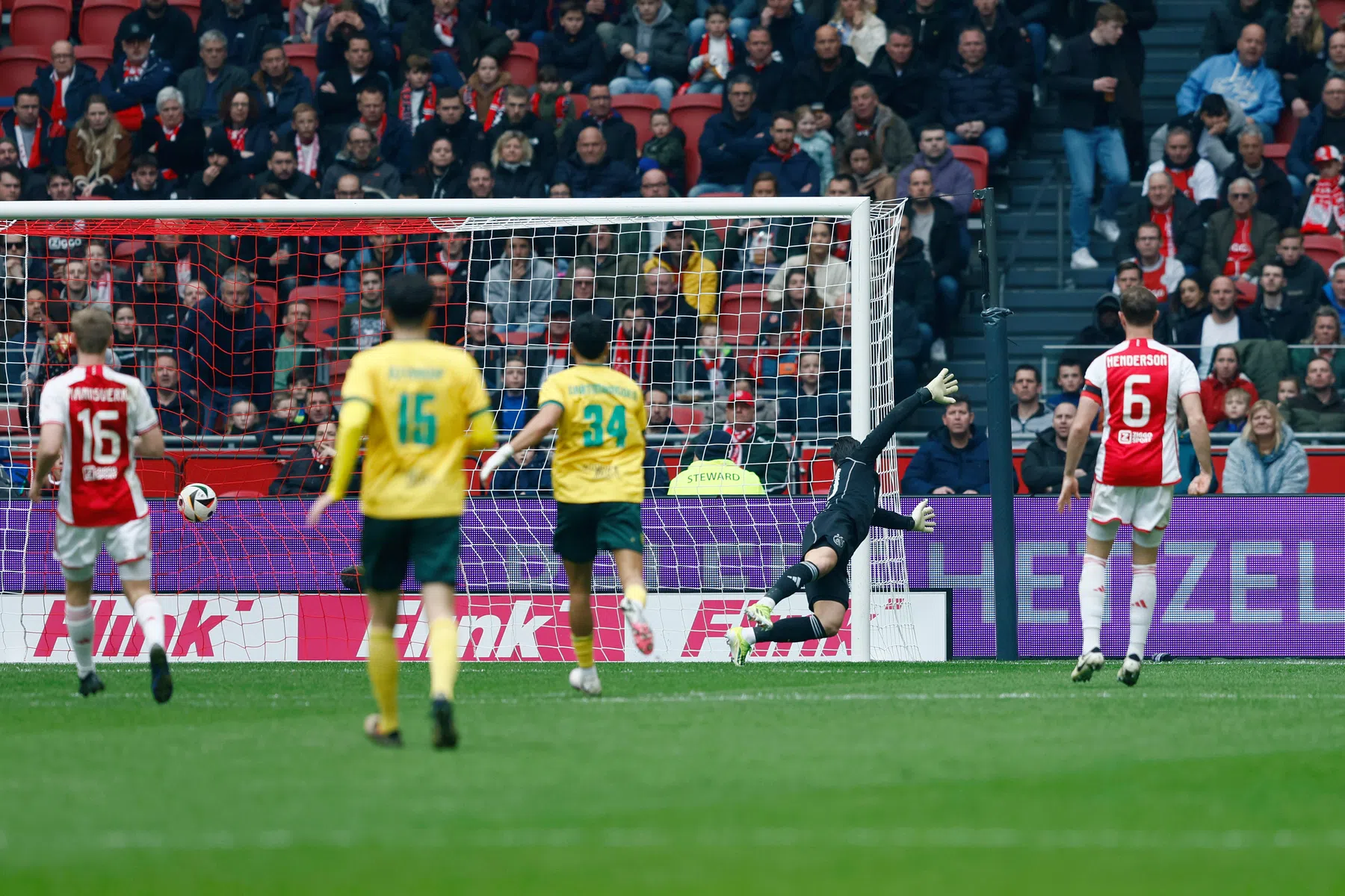 Dramatische cijfers voor Ajax vlak voor en na de rust