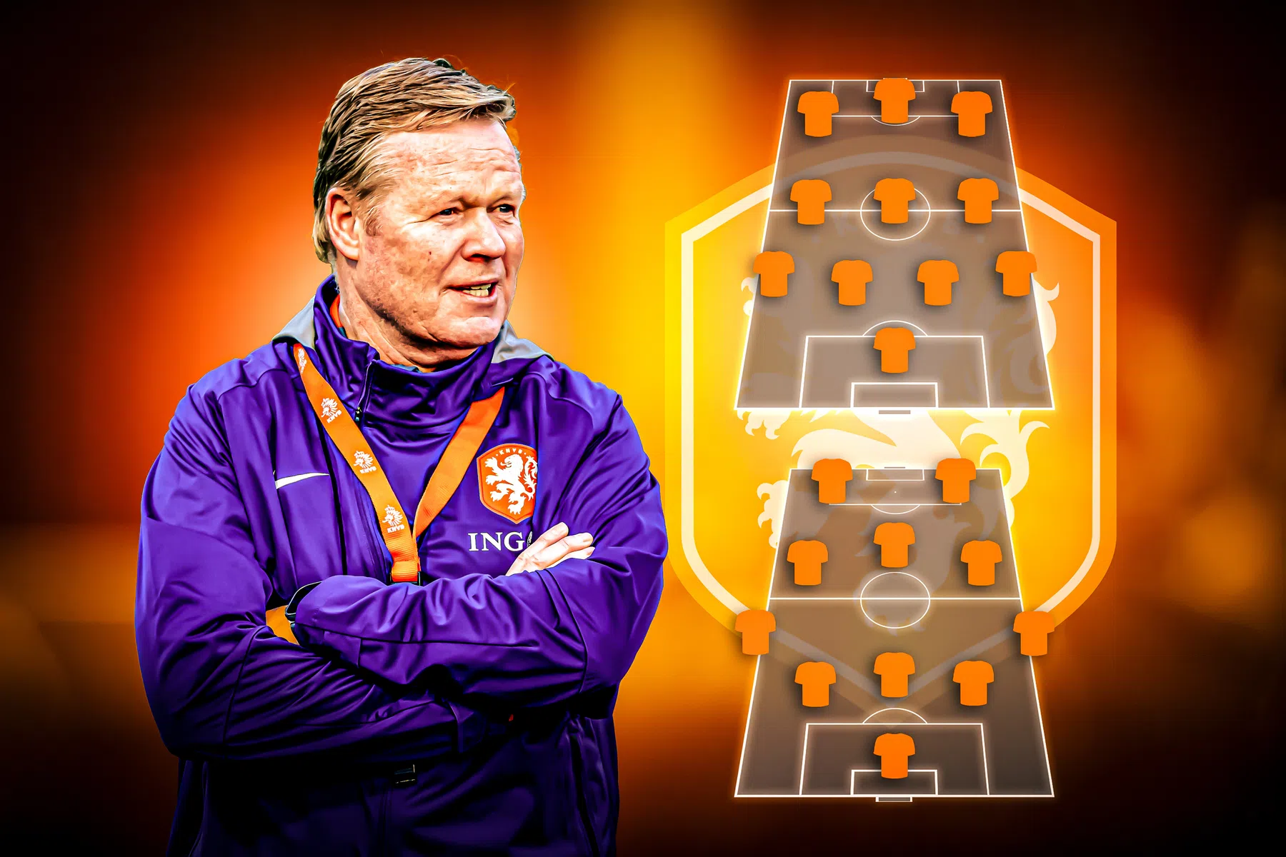 Vier of vijf verdedigers? Dat blijft de vraag voor Ronald Koeman