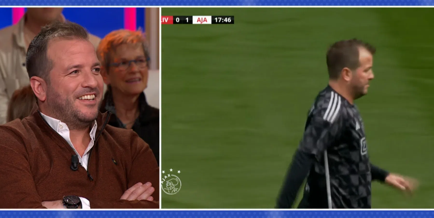 Van Hooijdonk analyseert 'Ajax Legend' Van der Vaart: 'Pijnlijk om te zien'