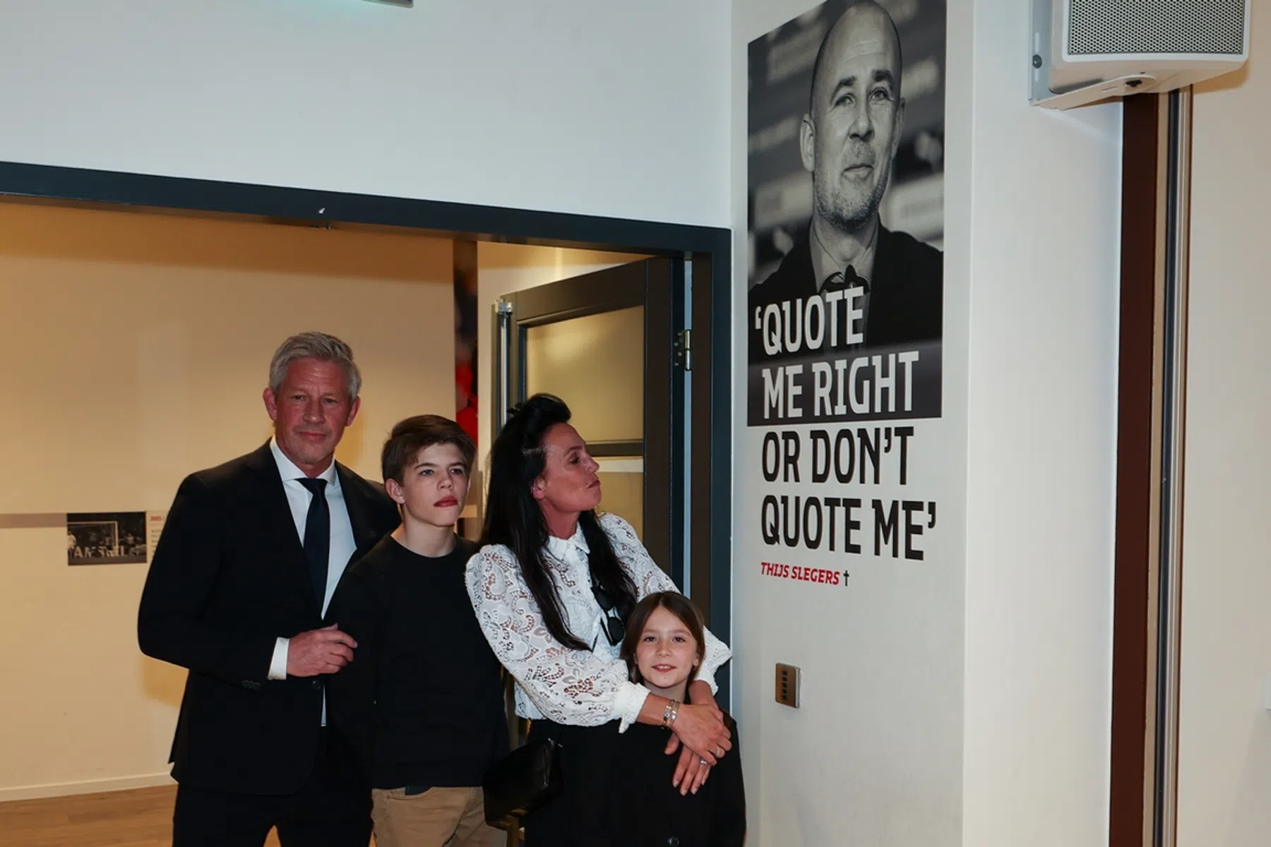 Eerbetoon aan Thijs Slegers in perskamer van PSV