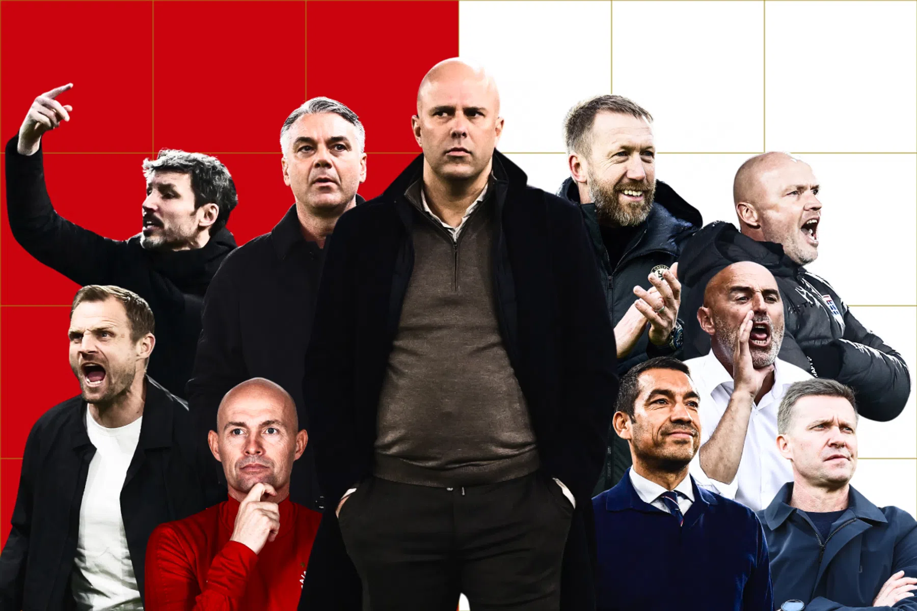 Negen kandidaten om Arne Slot op te volgen bij Feyenoord