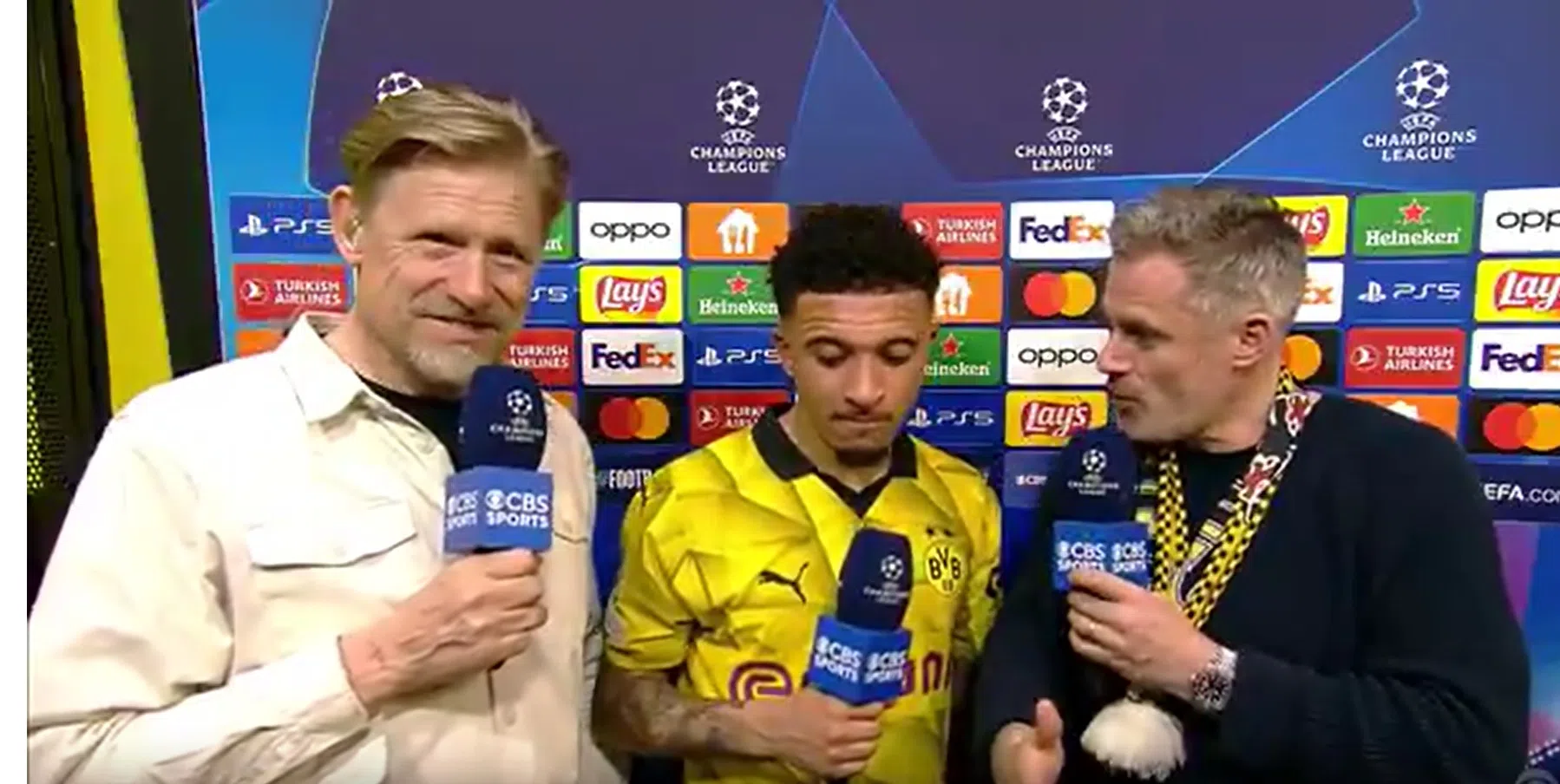 Zien: beschonken Carragher trekt uitblinker Sancho voor de camera